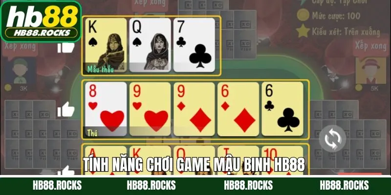 Tính năng nổi bật khi tham gia binh xập xám HB88