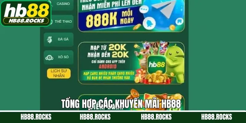 Điểm qua những chương trình khuyến mãi HB88 nổi bật